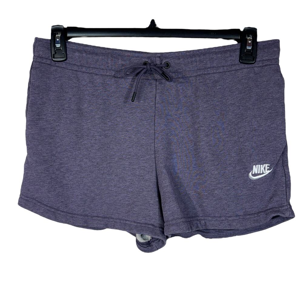 Nike Medium Standard Fit Shorts Hi-Rise Stretch Drawstring Pockets Pull-On